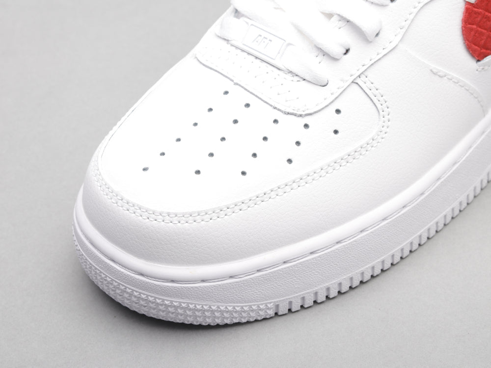 BL - AF1 White red blue snake pattern