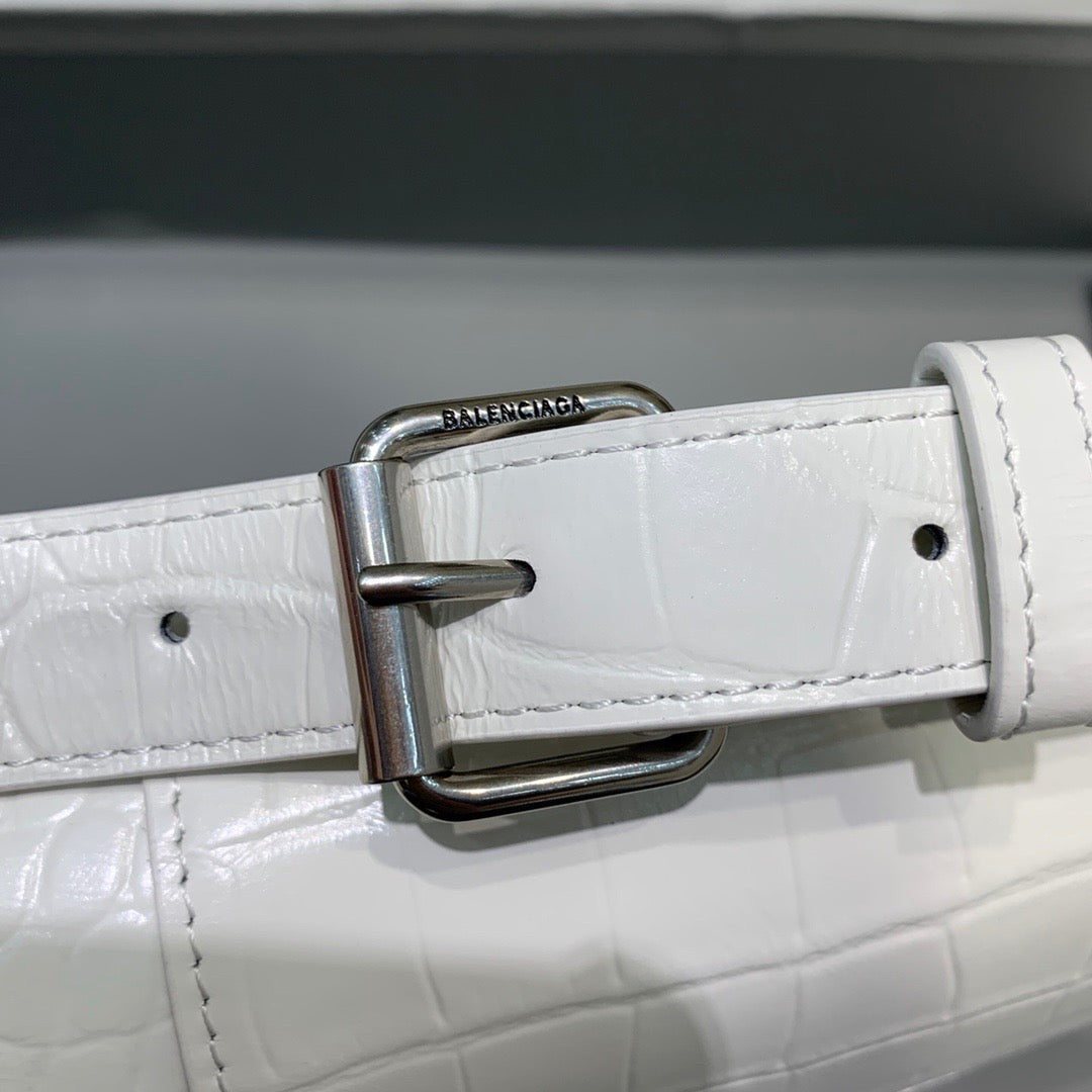 Balen Downtown XS Shoulder Bag In White, For Women, Bags 10in/25cm