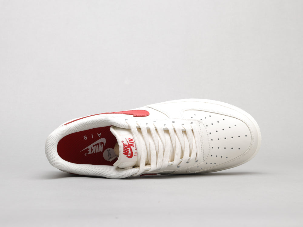 BL - AF1 retro white red low top