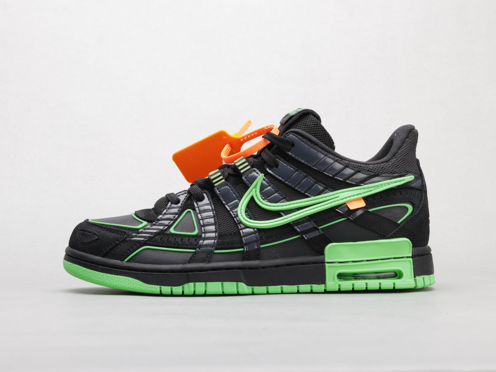 BL - OW x Rubber Dunk Black & Green