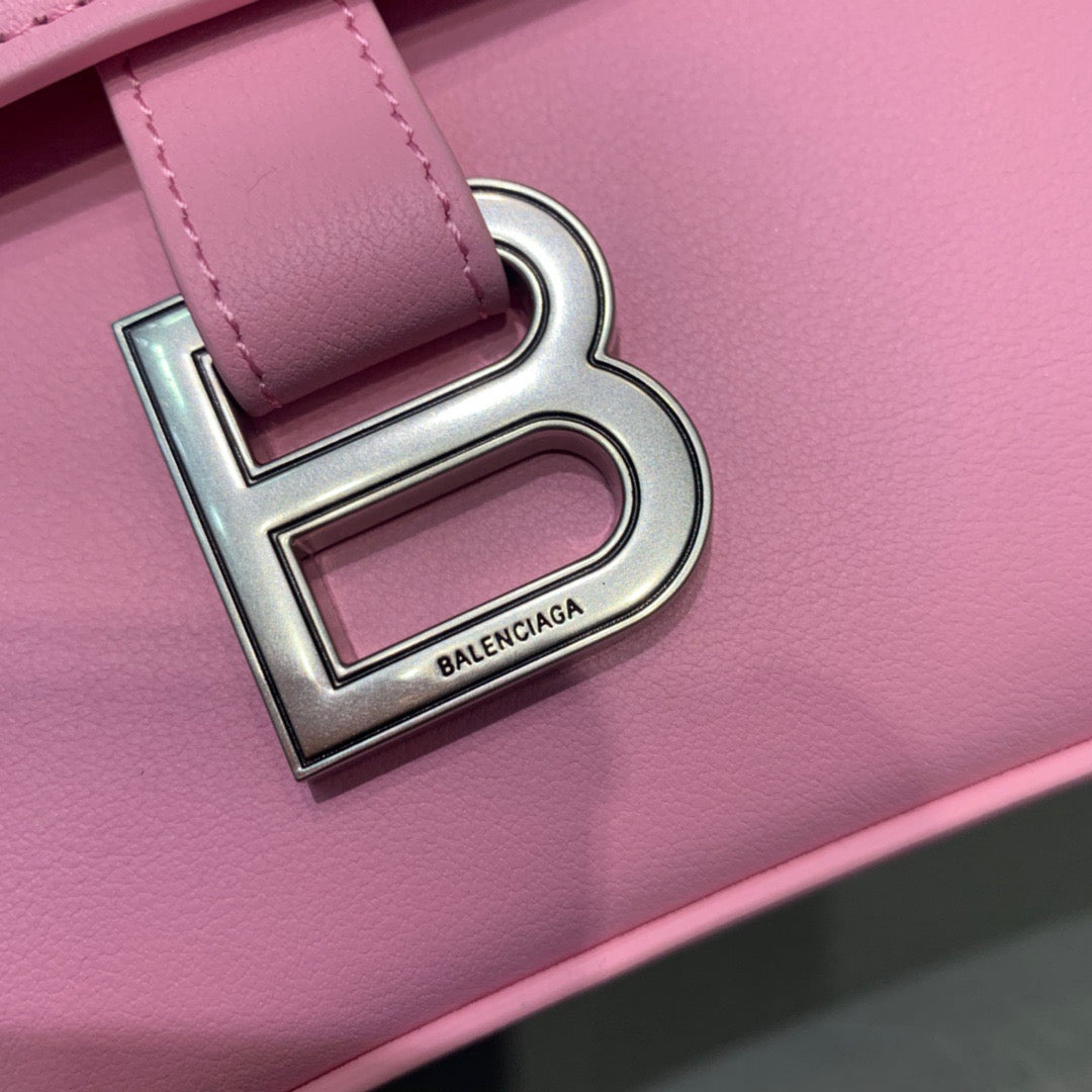 Balen Downtown Small Shoulder Bag In Pink, For Women, Bags 11.8in/30cm 67135329S1Y5906