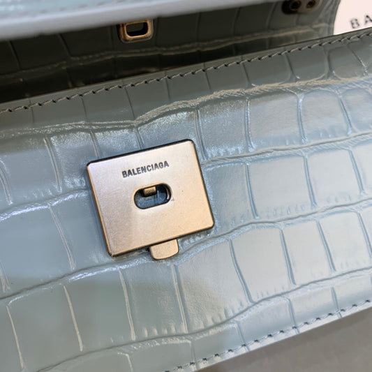 Balen Gossip Small On Chain Shoulder Bag Blue, For Women, Bags 7.4in/19cm