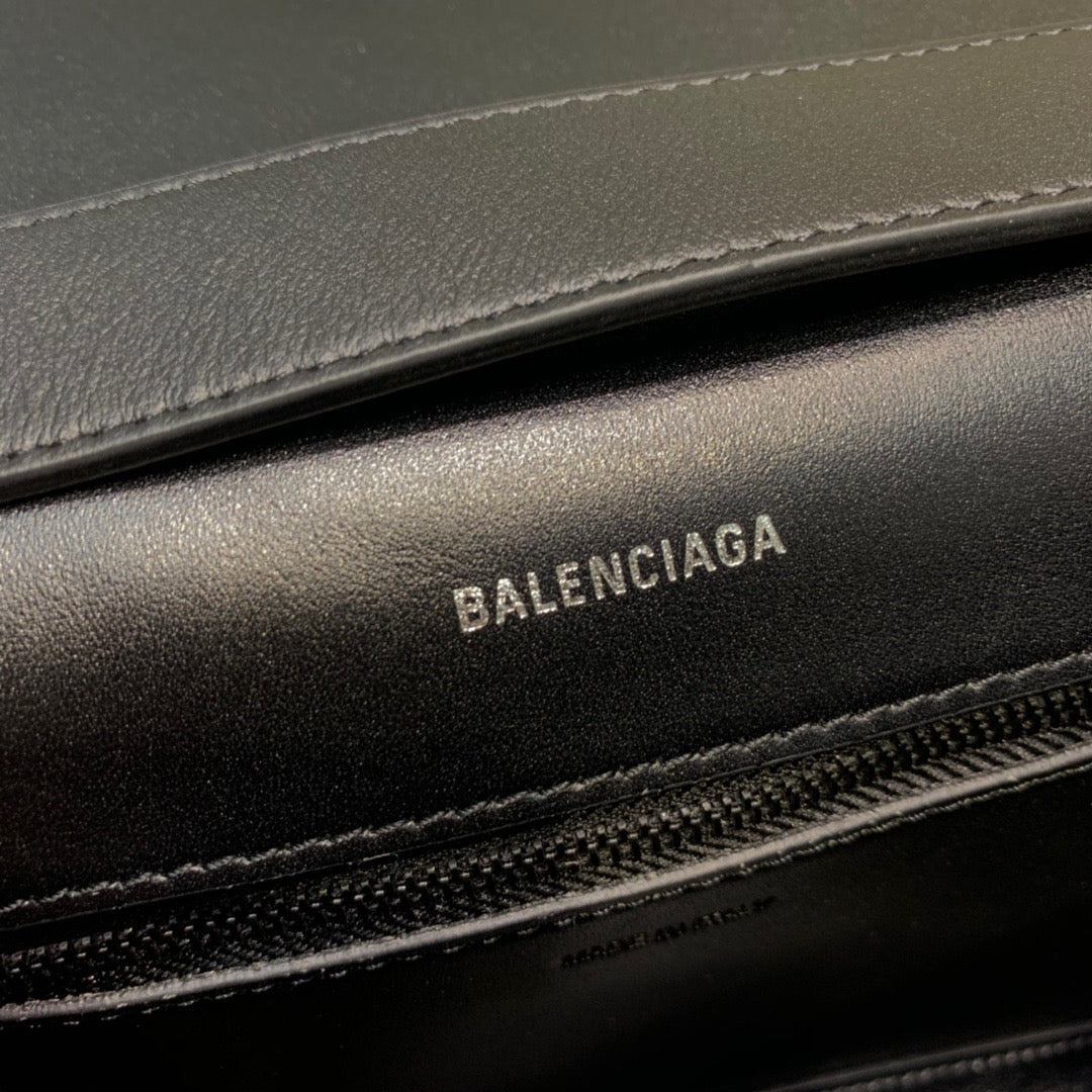 Balen Downtown Small Shoulder Bag In Black, For Women, Bags 11.8in/30cm