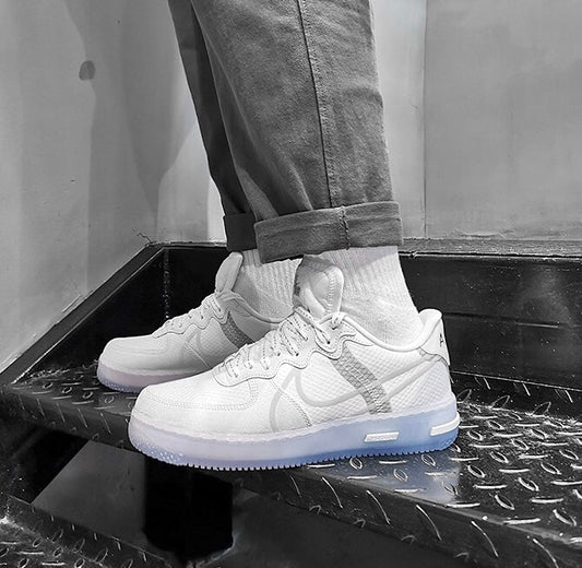 BL - AF1 React Ice Blue Low Top