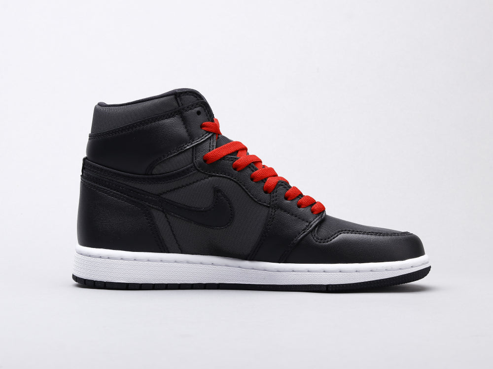 BL - AJ1 black and red silk