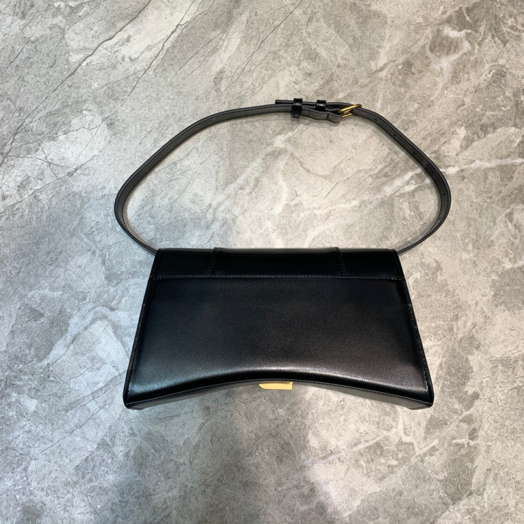 Balen Hourglass Handbag In Black, For Women, Bags 9.8in/25cm