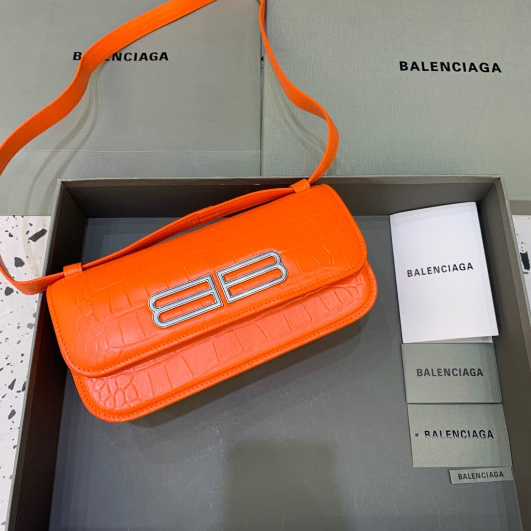 Balen Gossip Small Shoulder Bag Orange, For Women, Bags 9.1in/23cm