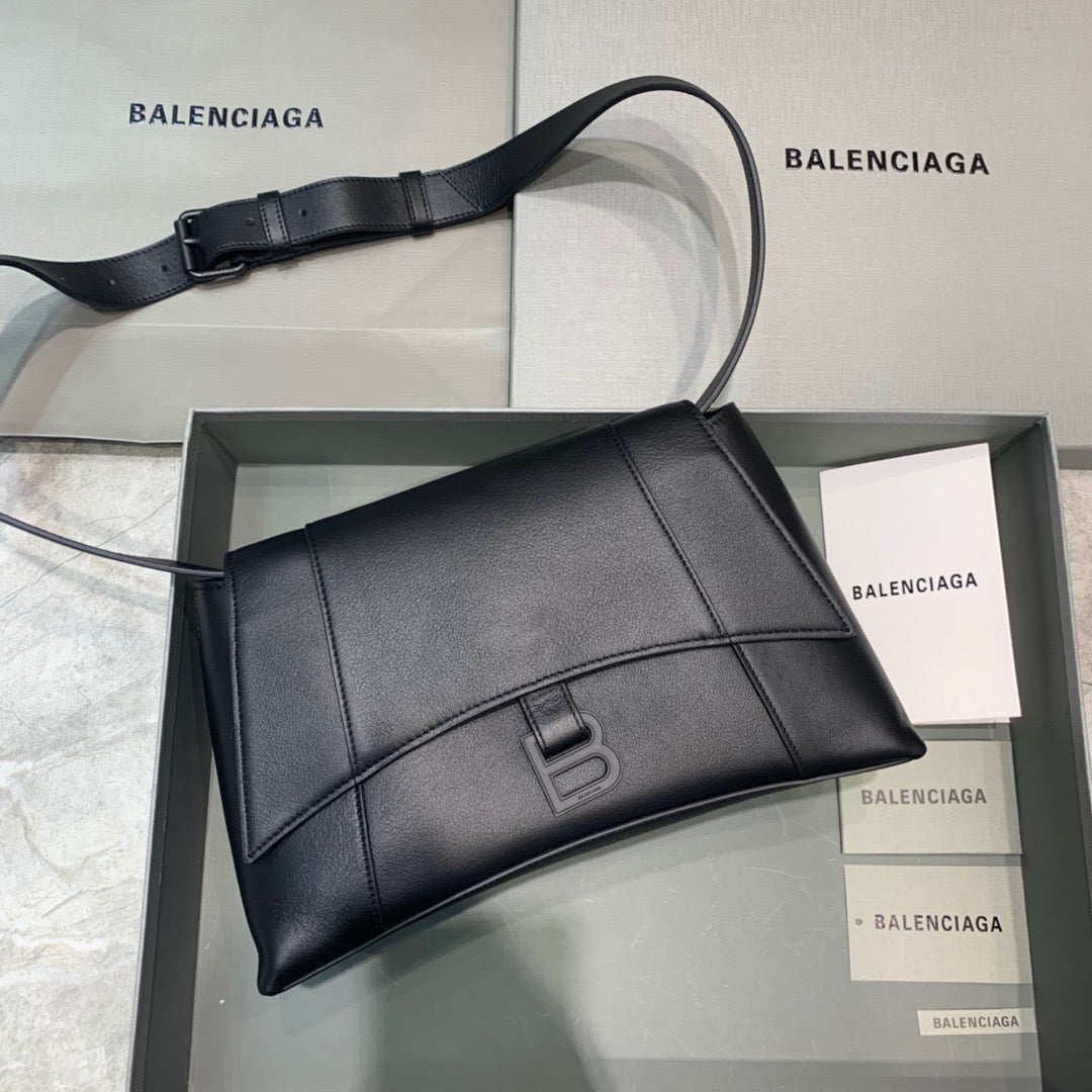 Balen Downtown Small Shoulder Bag In Black, For Women, Bags 11.8in/30cm