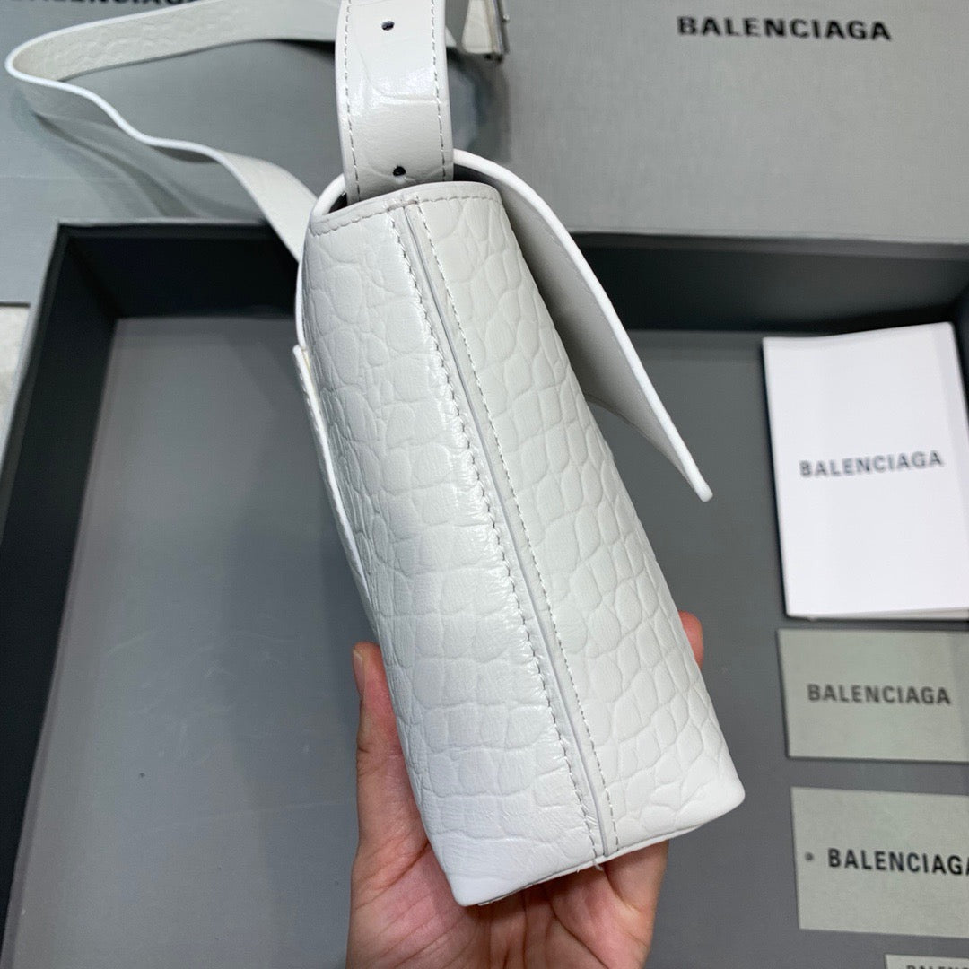 Balen Downtown XS Shoulder Bag In White, For Women, Bags 10in/25cm