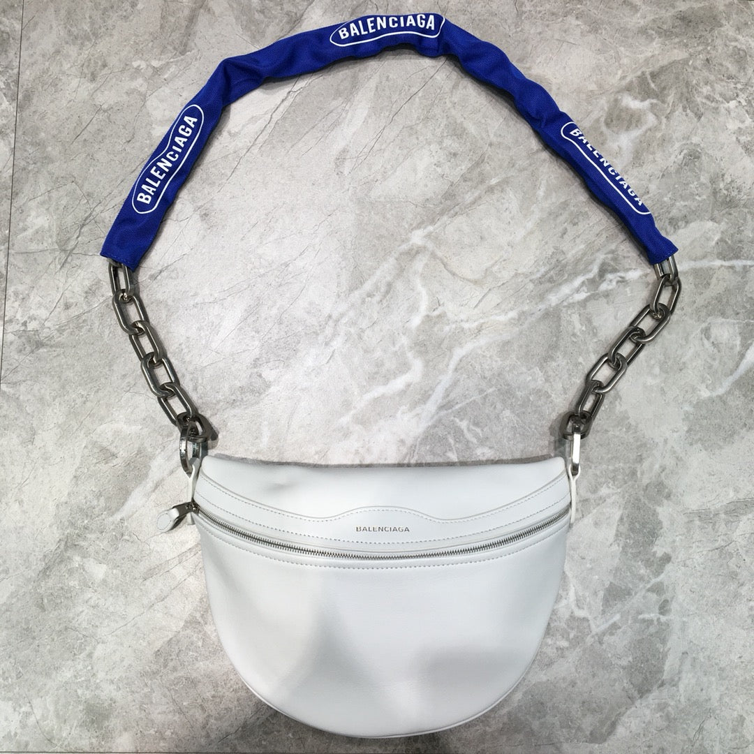 Balen Souvenir XXS Belt Bag In White, For Women, Bags 11.8in/30cm