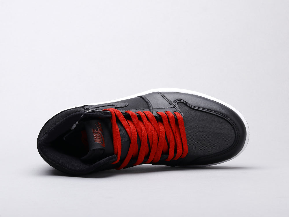 BL - AJ1 black and red silk