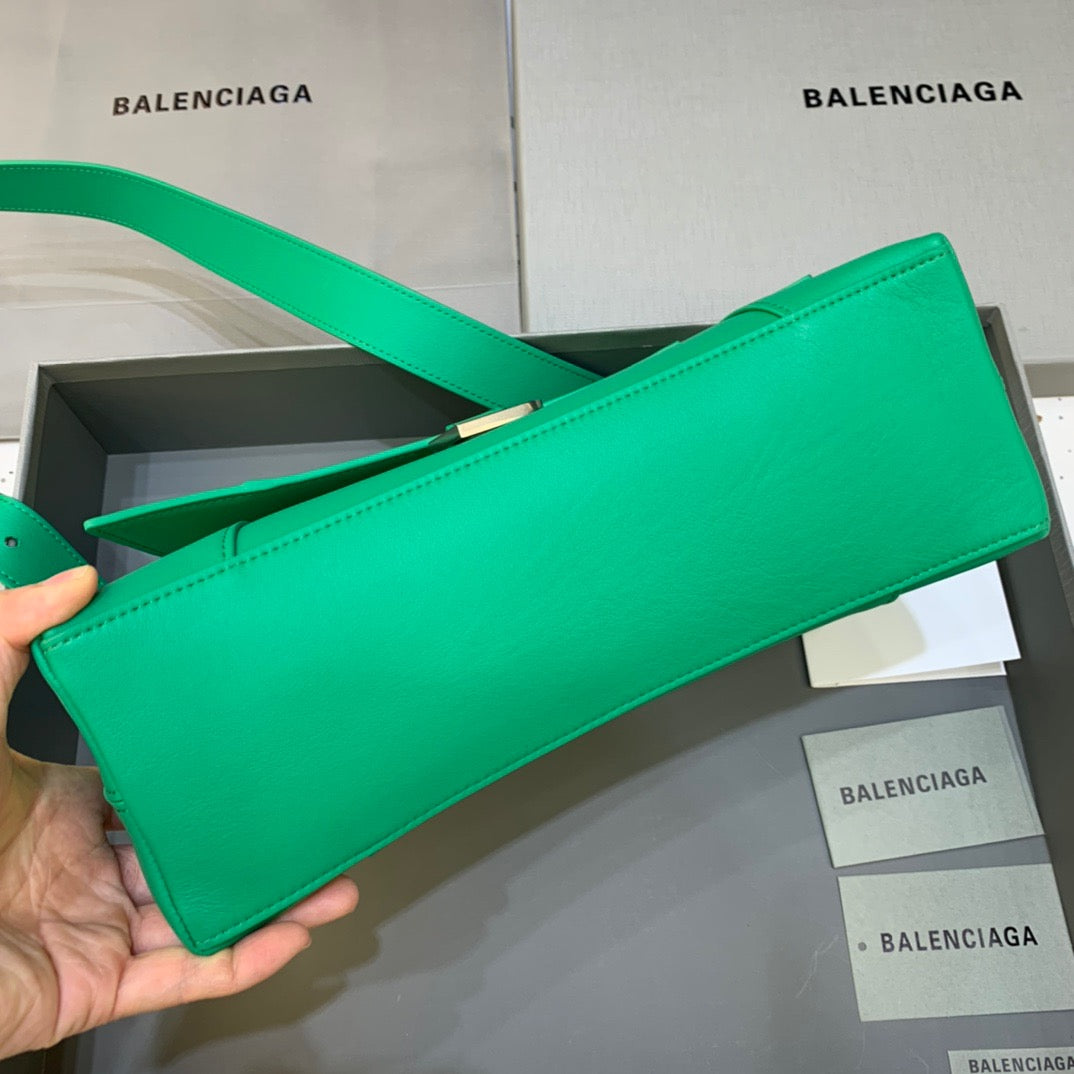 Balen Downtown Small Shoulder Bag In Green, For Women, Bags 11.8in/30cm