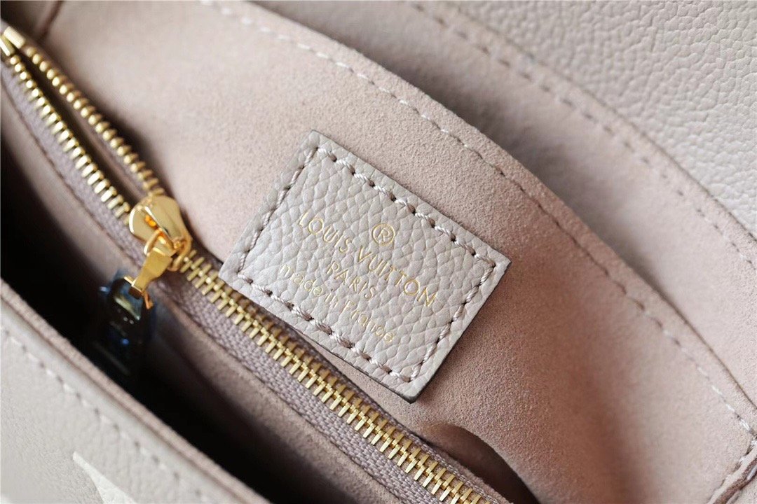 LV Madeleine BB Monogram Empreinte Dove Gray/ Creme Beige For Women, Shoulder and Crossbody Bags 9.4in/24cm LV