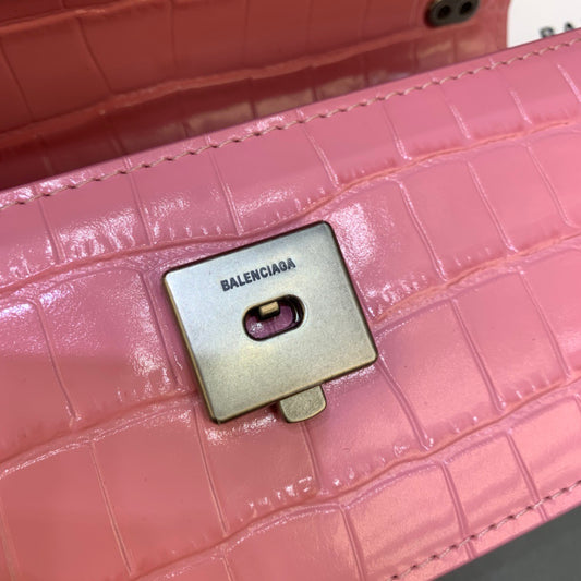 Balen Gossip Small On Chain Shoulder Bag Pink, For Women, Bags 7.4in/19cm