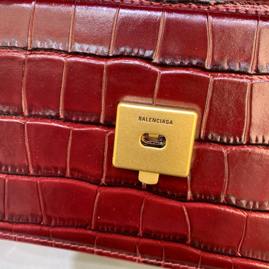 Balen Gossip Small Shoulder Bag Dark Red, For Women, Bags 9.1in/23cm