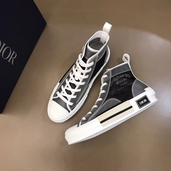 BL - DIR B23 Black and White HIGH-TOP SNEAKER