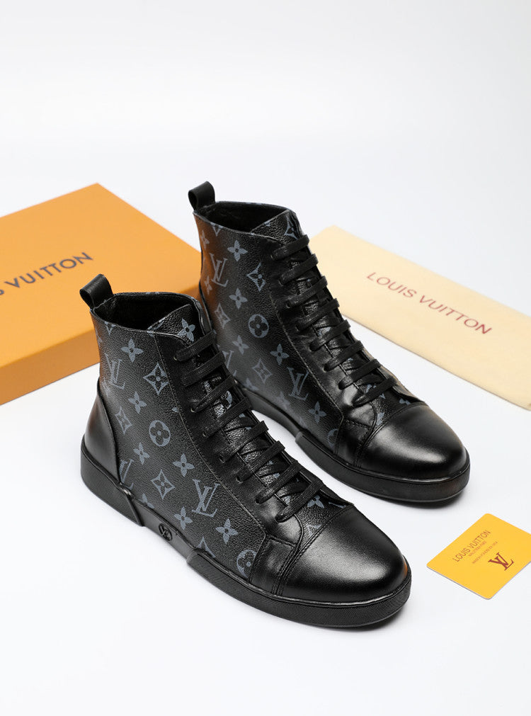 BL - LUV High BLnogram Black Boot Sneaker