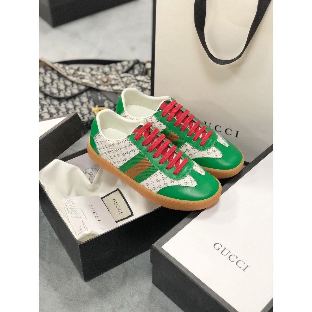 BL-GCI Screener Leather green Sneaker 091