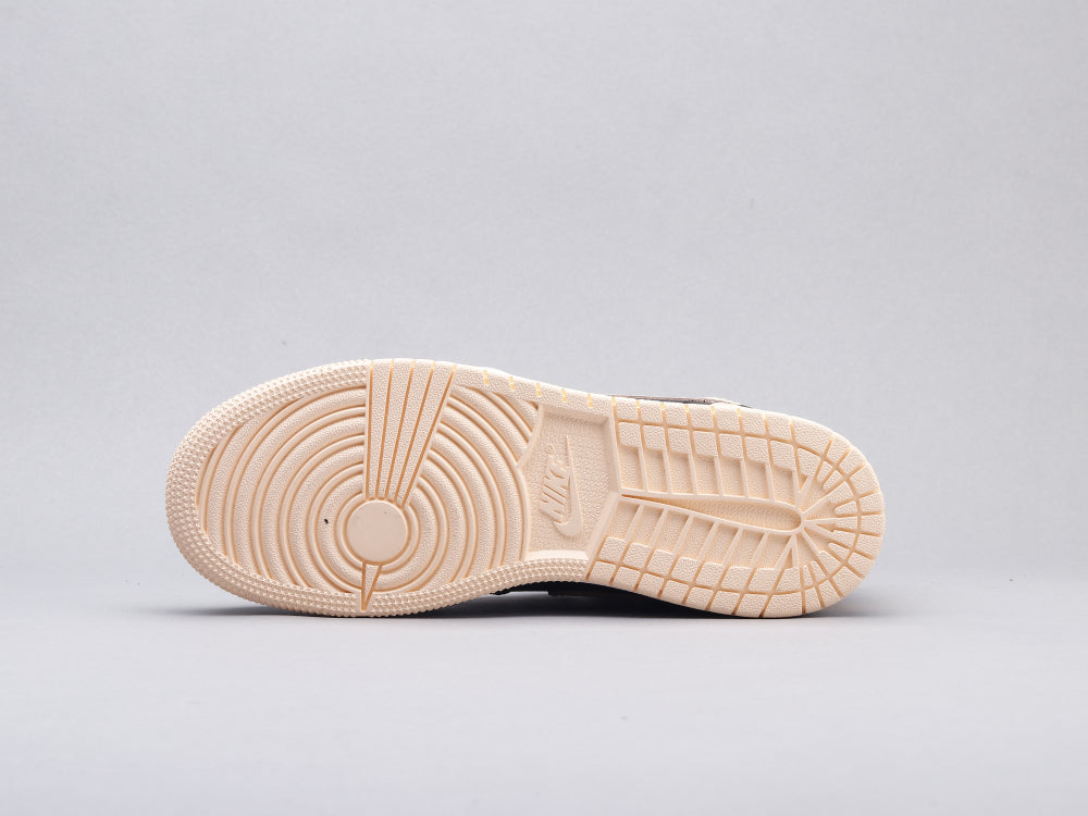 BL - AJ1 black pink toe women's shoes
