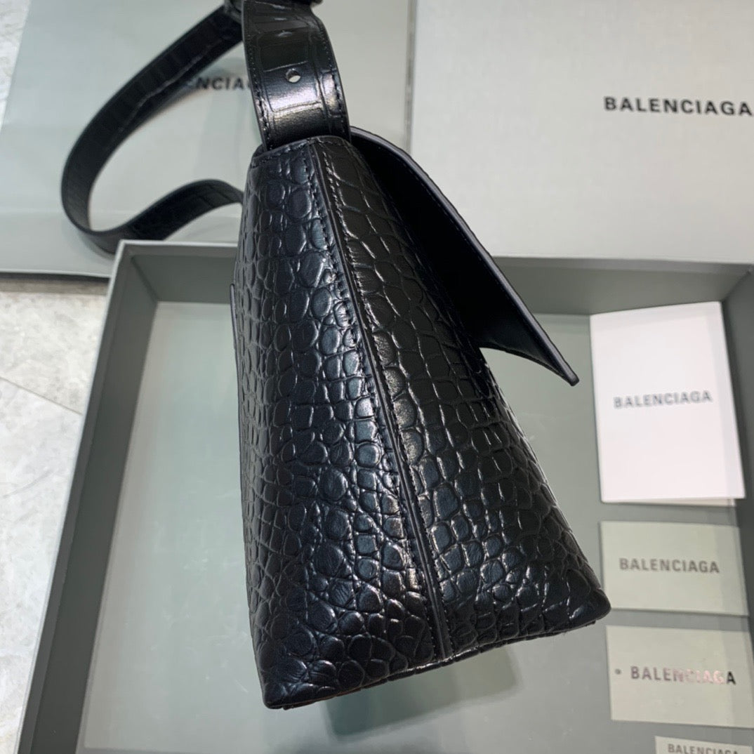 Balen Downtown Small Shoulder Bag In Black, For Women, Bags 11.8in/30cm