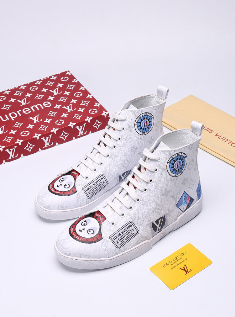 BL - LUV Stellar Trainer Boot White Sneaker