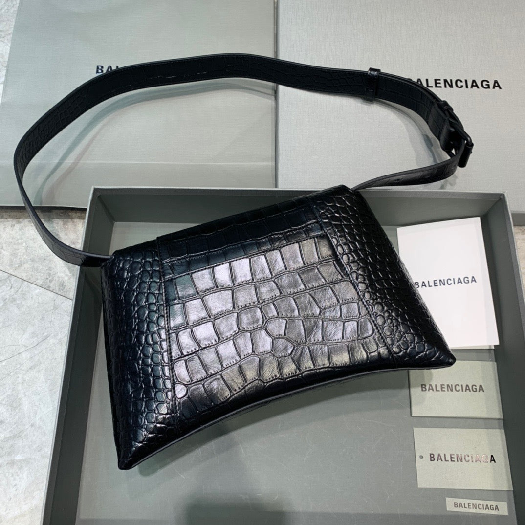 Balen Downtown Small Shoulder Bag In Black, For Women, Bags 11.8in/30cm