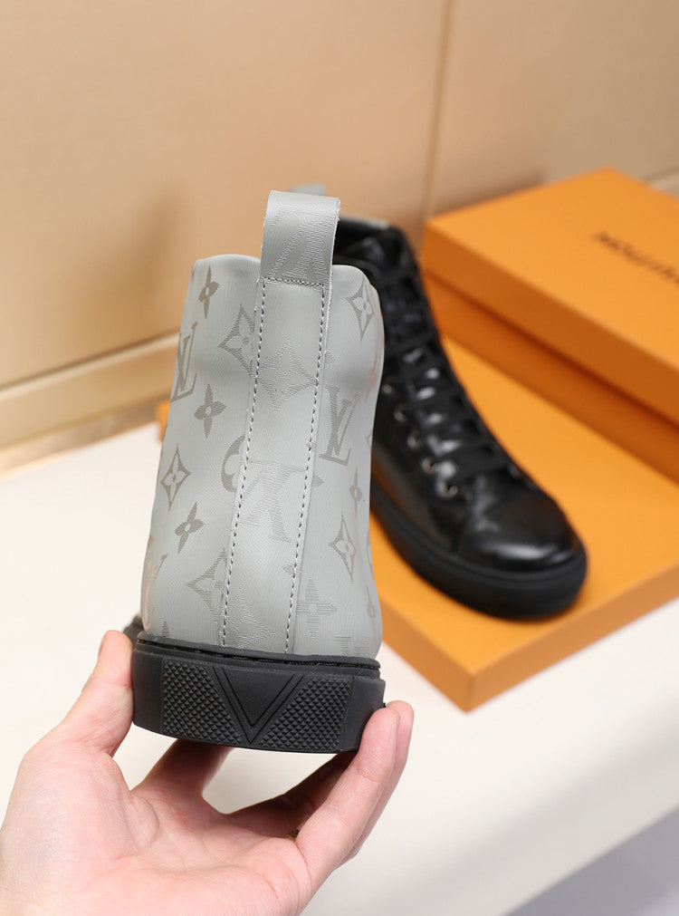 BL - LUV Stellar Trainer Boot Black Gray Sneaker