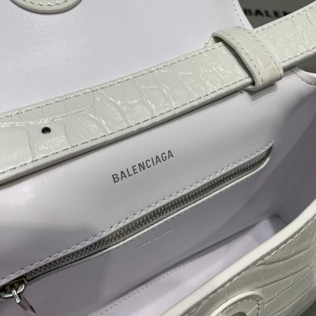 Balen Downtown XS Shoulder Bag In White, For Women, Bags 10in/25cm