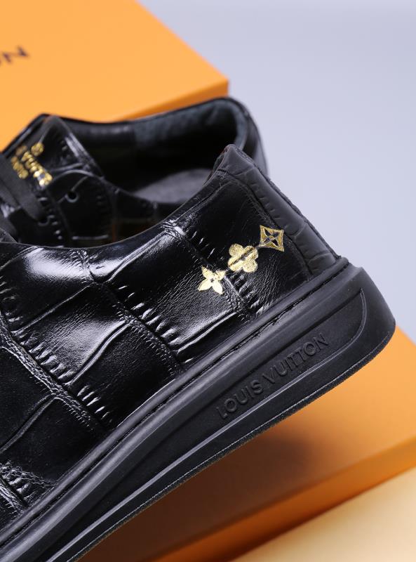 BL - LUV Alligator Black Sneaker