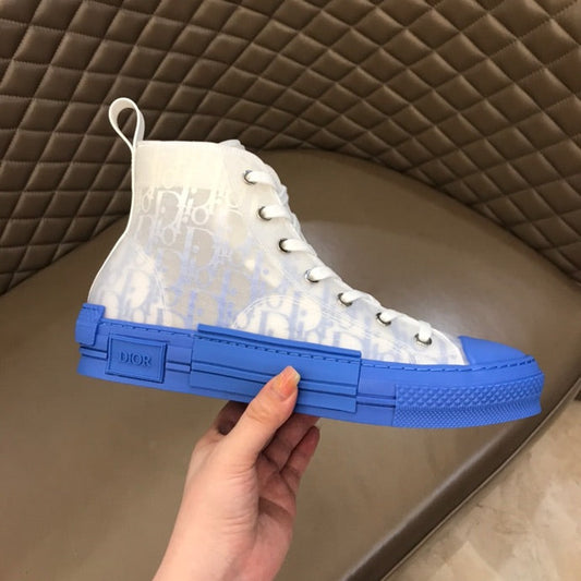 BL - DIR B23 Oblique Gradient Blue HIGH-TOP SNEAKER