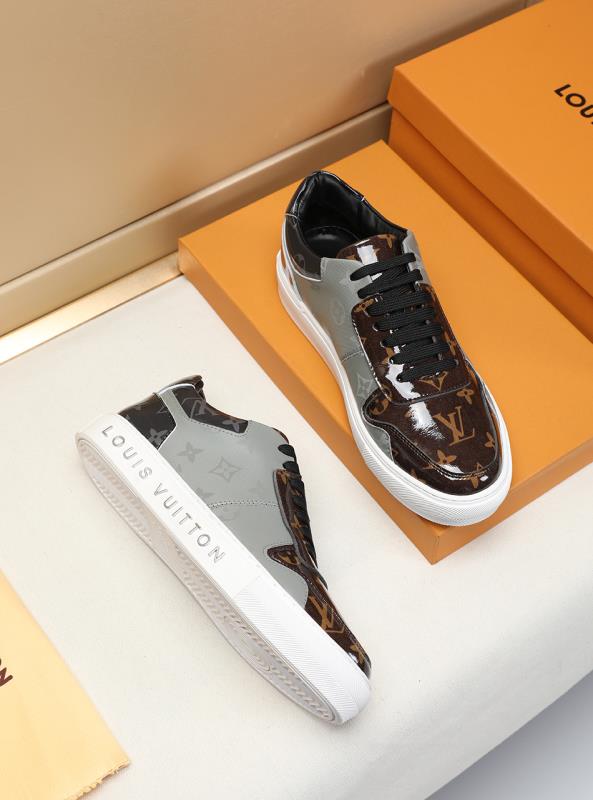 BL - LUV BLnogram Denim Brown And Gray Sneaker