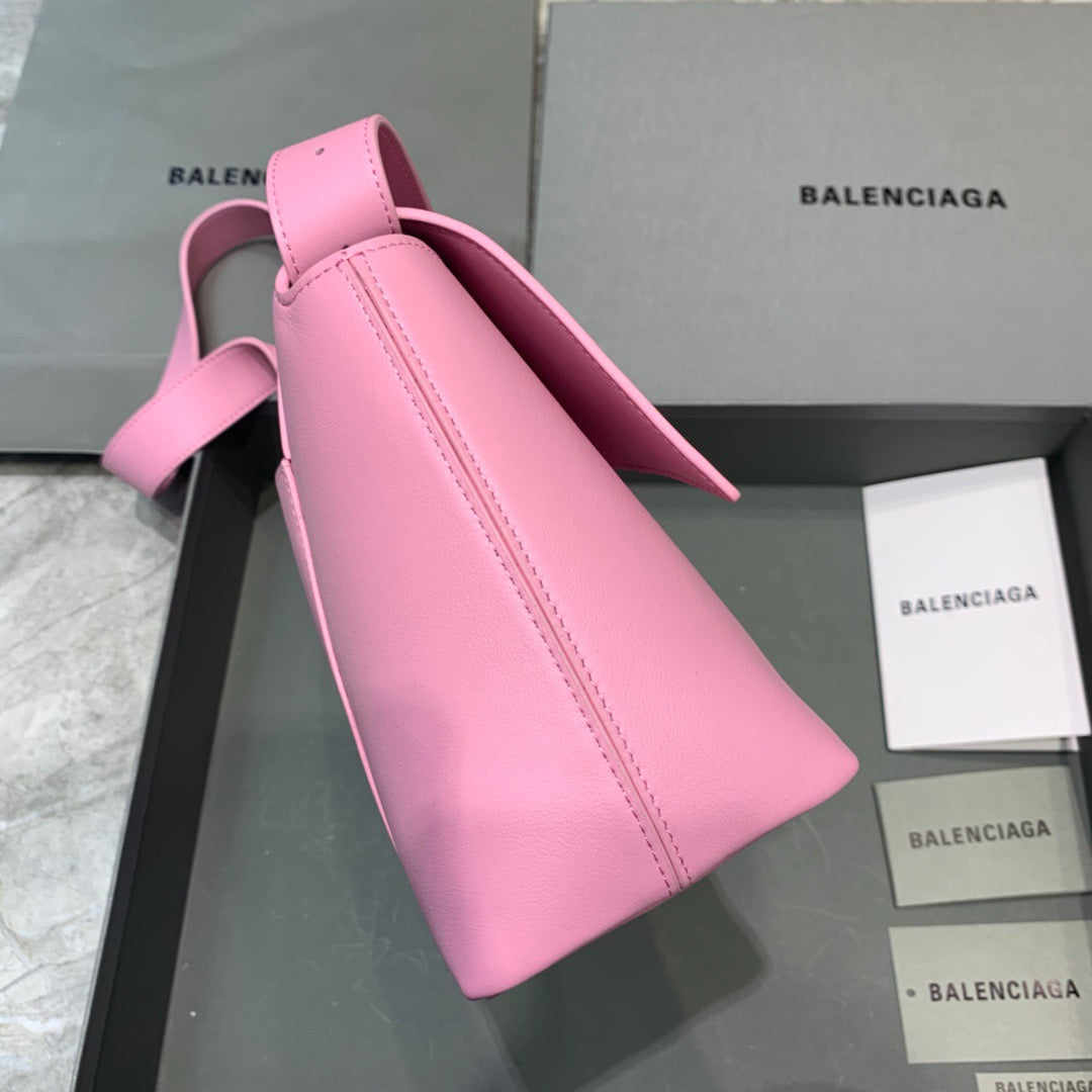 Balen Downtown Small Shoulder Bag In Pink, For Women, Bags 11.8in/30cm 67135329S1Y5906