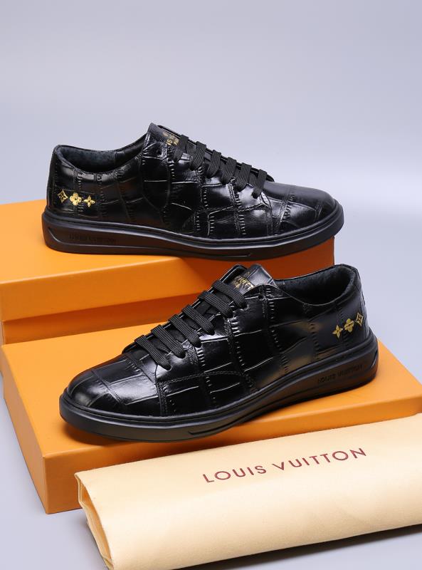 BL - LUV Alligator Black Sneaker