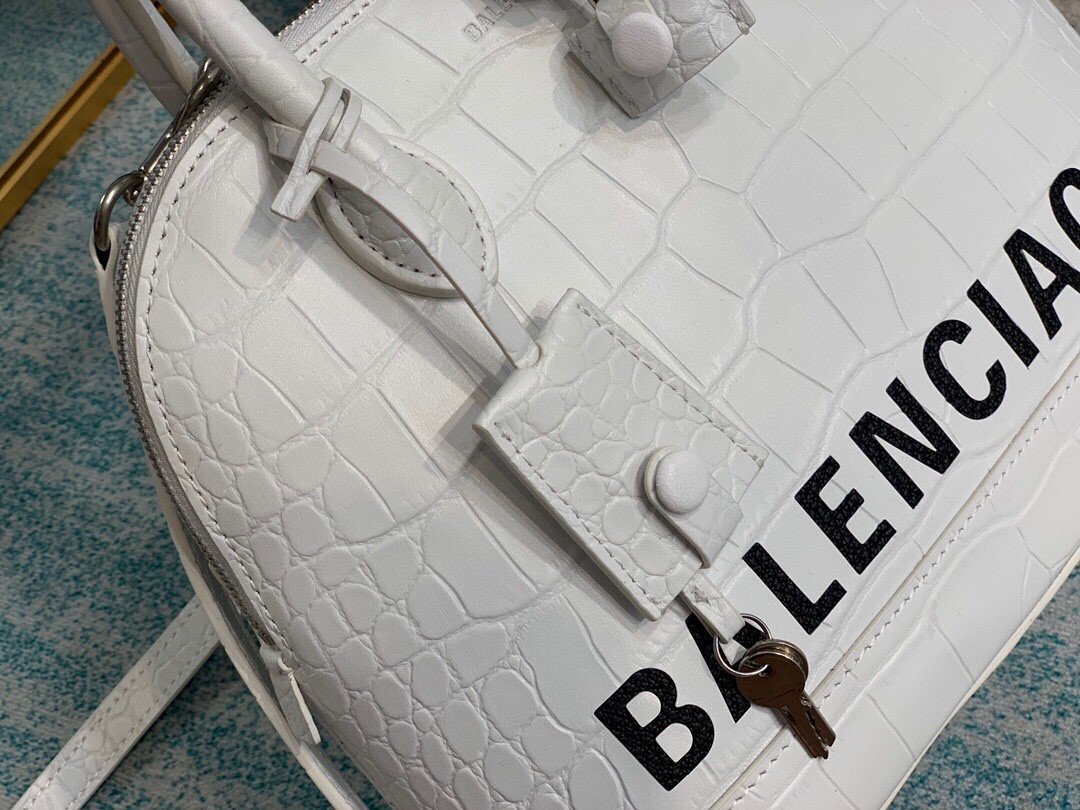 Balen Ville XXS Handbag In White, For Women, Bags 8.6in/22cm
