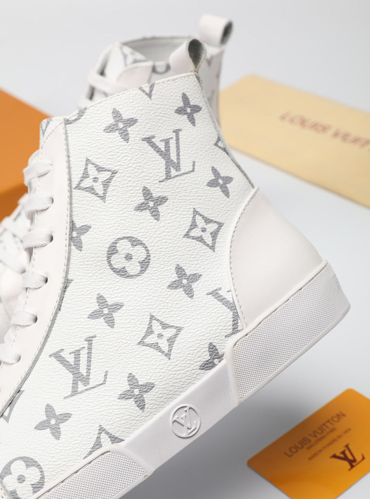 BL - LUV High BLnogram White Boot Sneaker