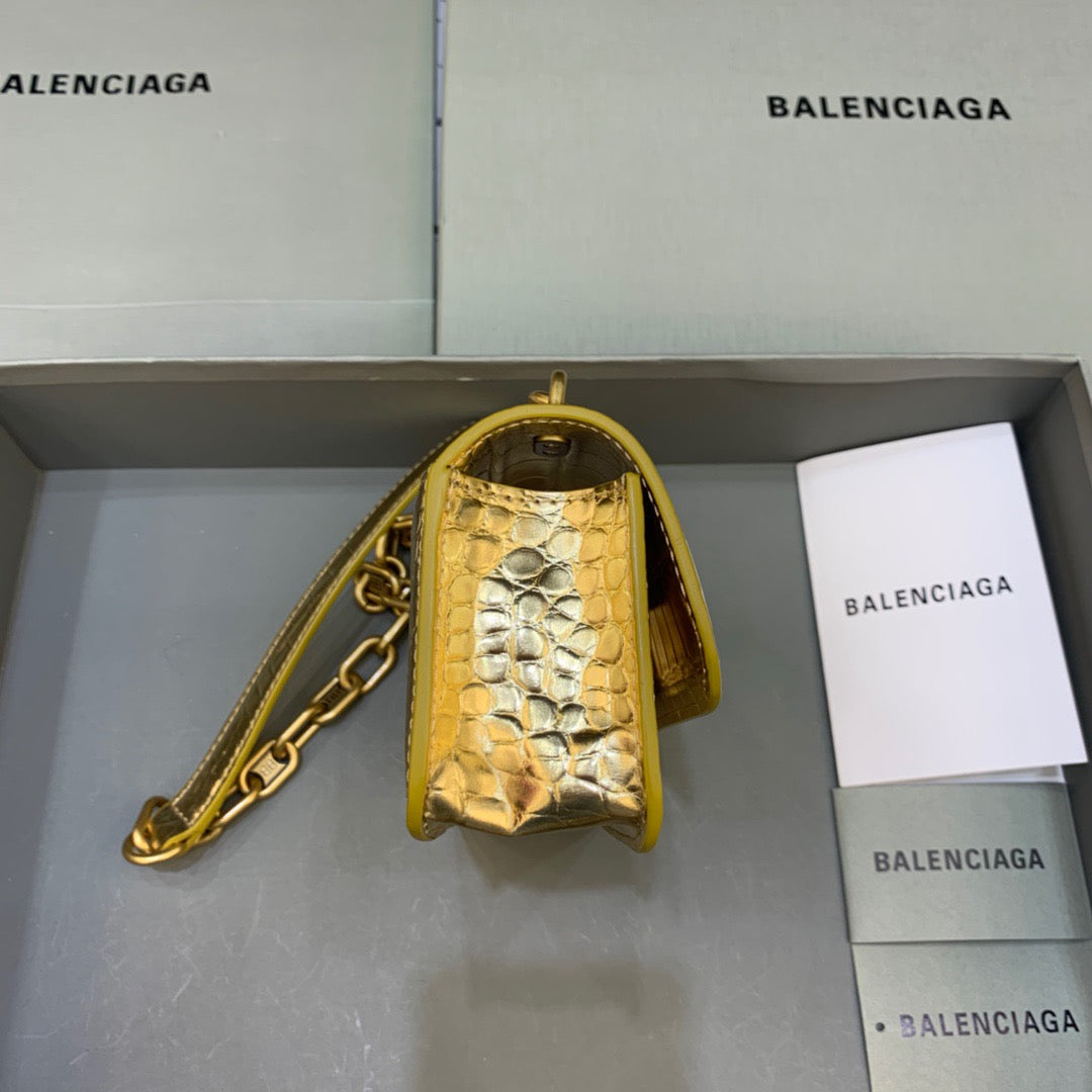 Balen Gossip Small On Chain Shoulder Bag Gold, For Women, Bags 7.4in/19cm