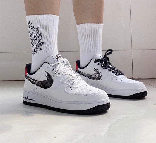 BL - AF1 black and white brush