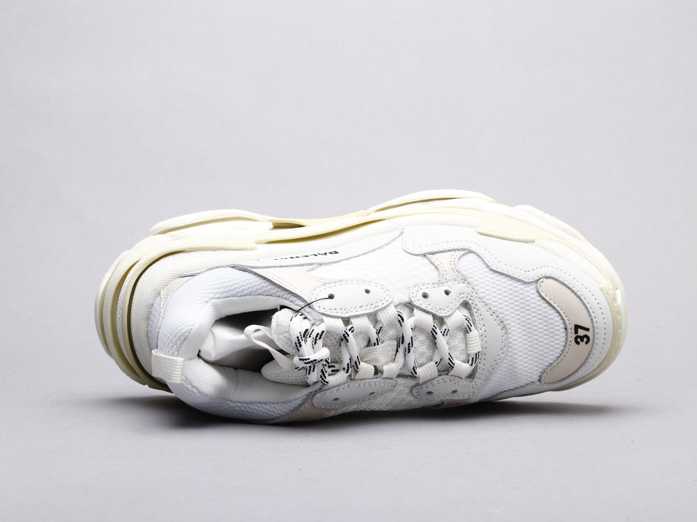 BL - Bla Triple S Pure White Sneaker