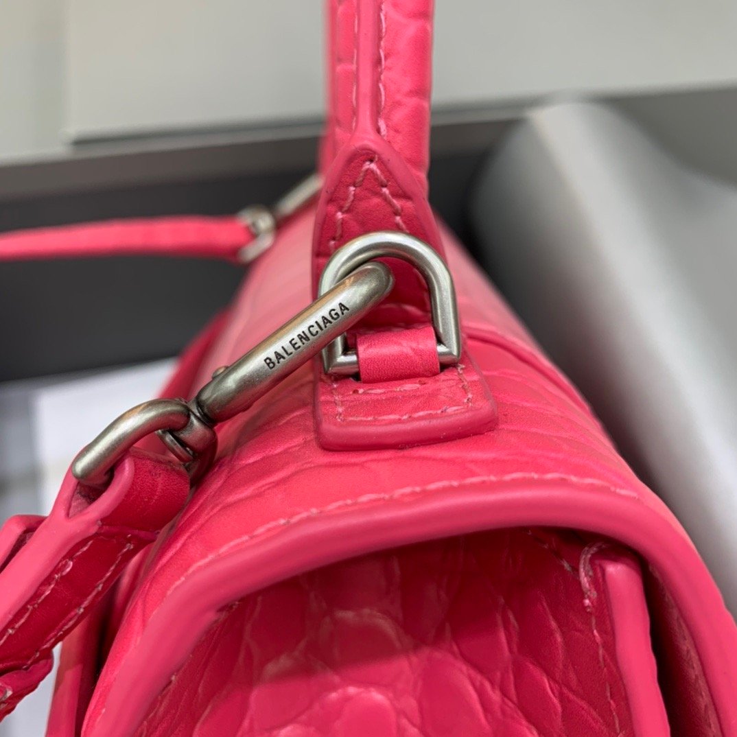 Balen Hourglass Small Handbag In Pink, For Women, Bags 9in/23cm 5935462107U5812