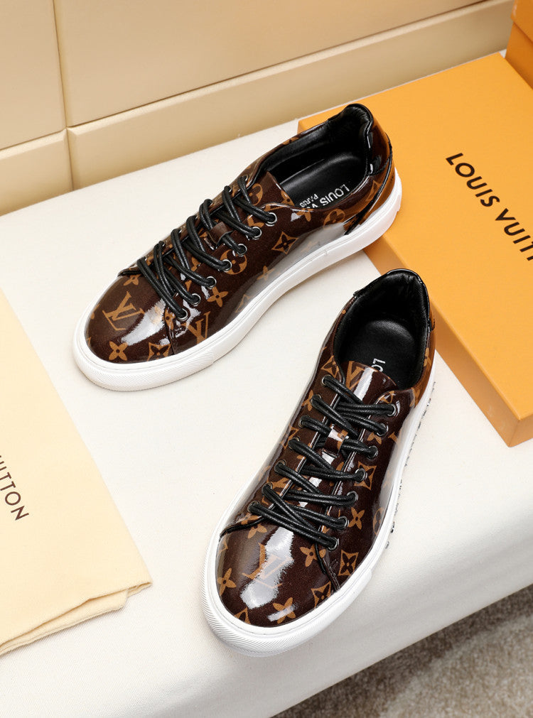 BL - LUV Low BLnogram Brown Breathable Sneaker