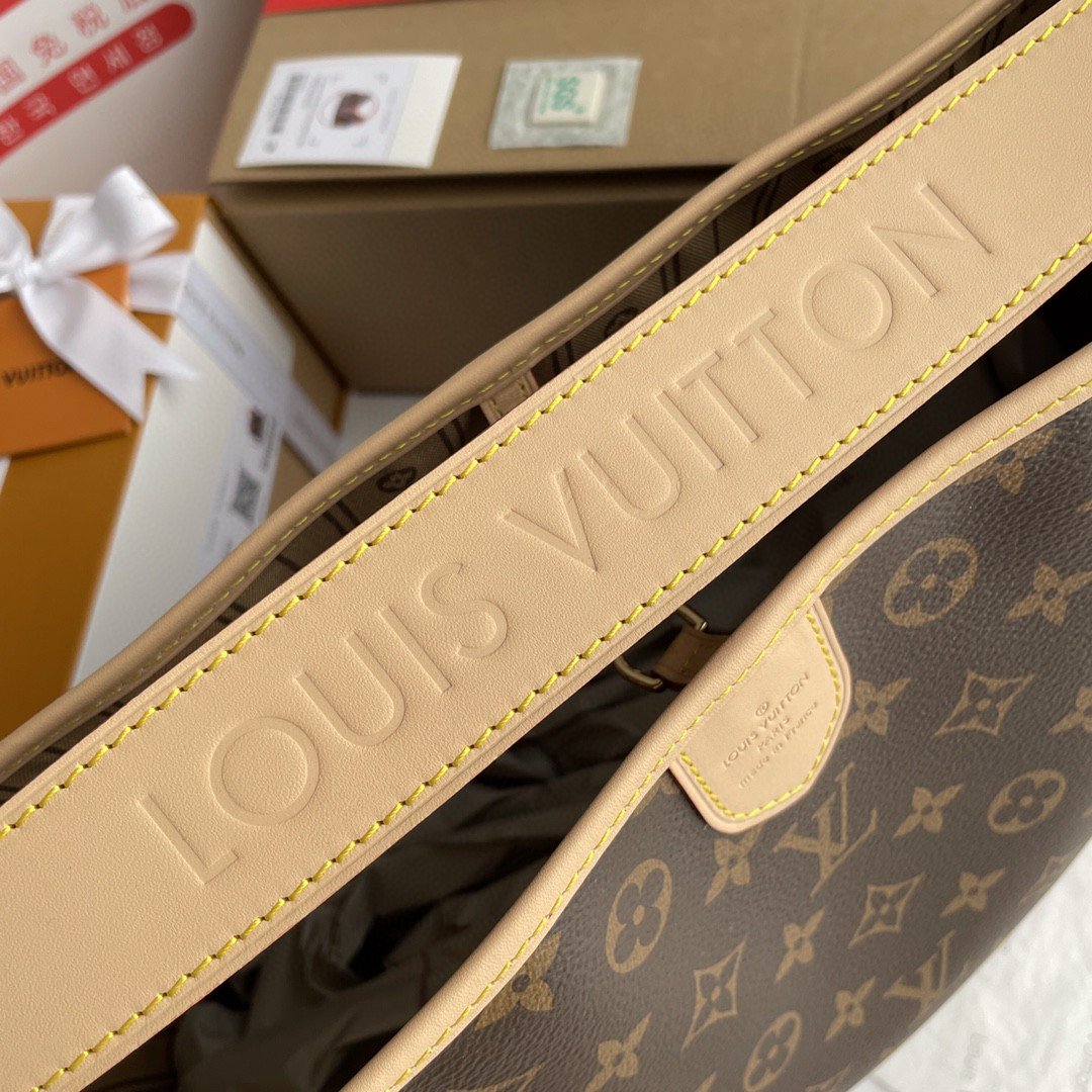 LV Delightful PM Monogram Canvas Natural For Women, Shoulder Bags 33cm LV M40352