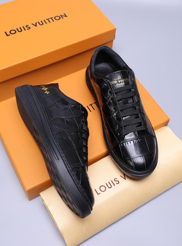 BL - LUV Alligator Black Sneaker