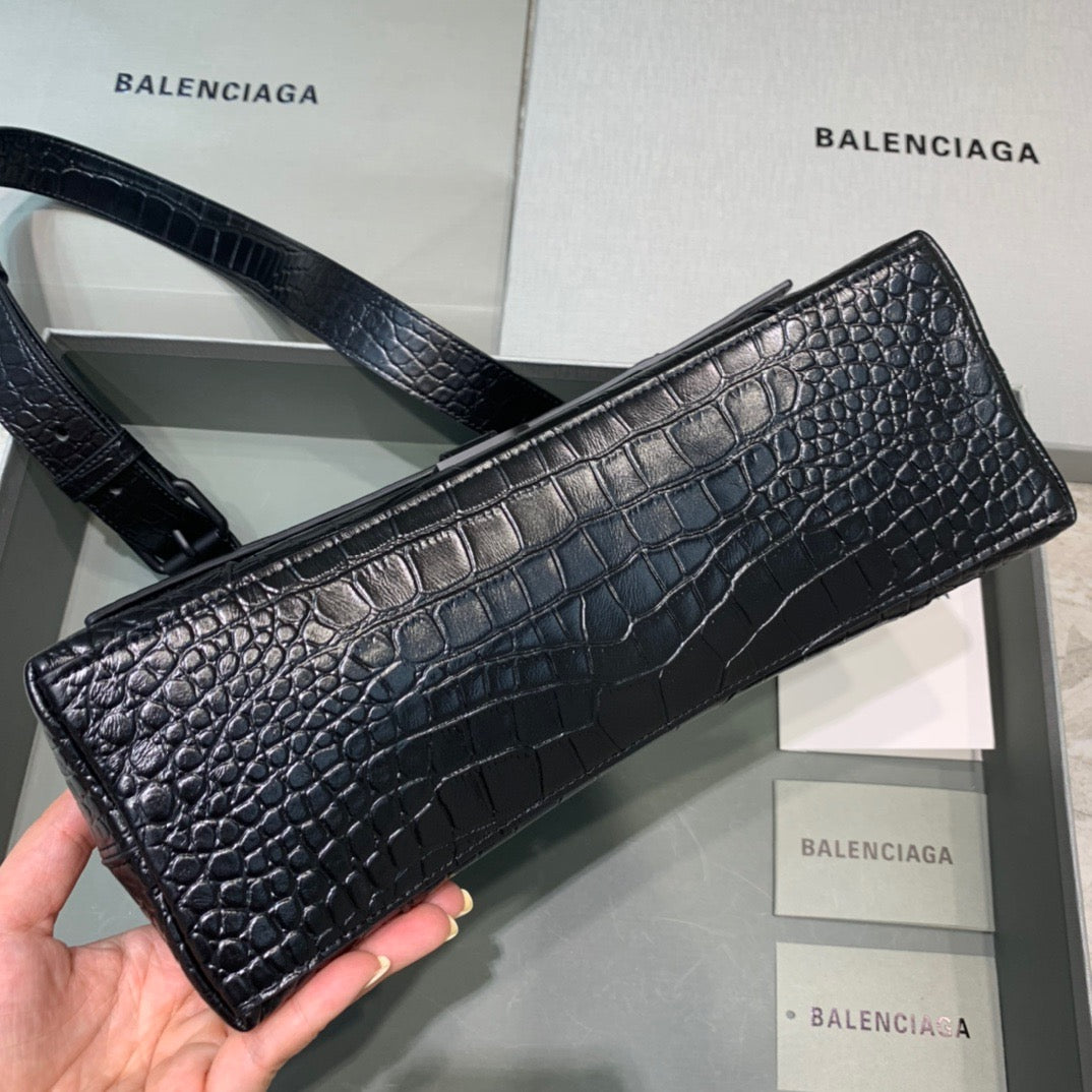 Balen Downtown Small Shoulder Bag In Black, For Women, Bags 11.8in/30cm