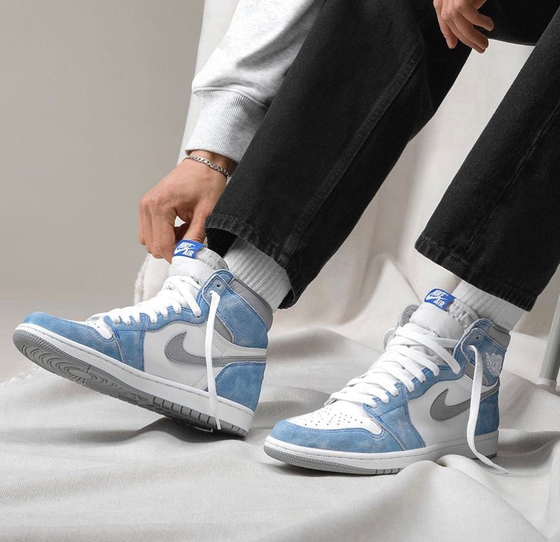 BL - AJ1 High Mint Candy Wash Blue