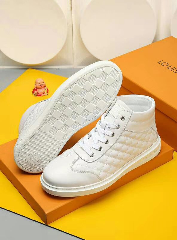 BL - LUV HIgh Top Metal White Sneaker