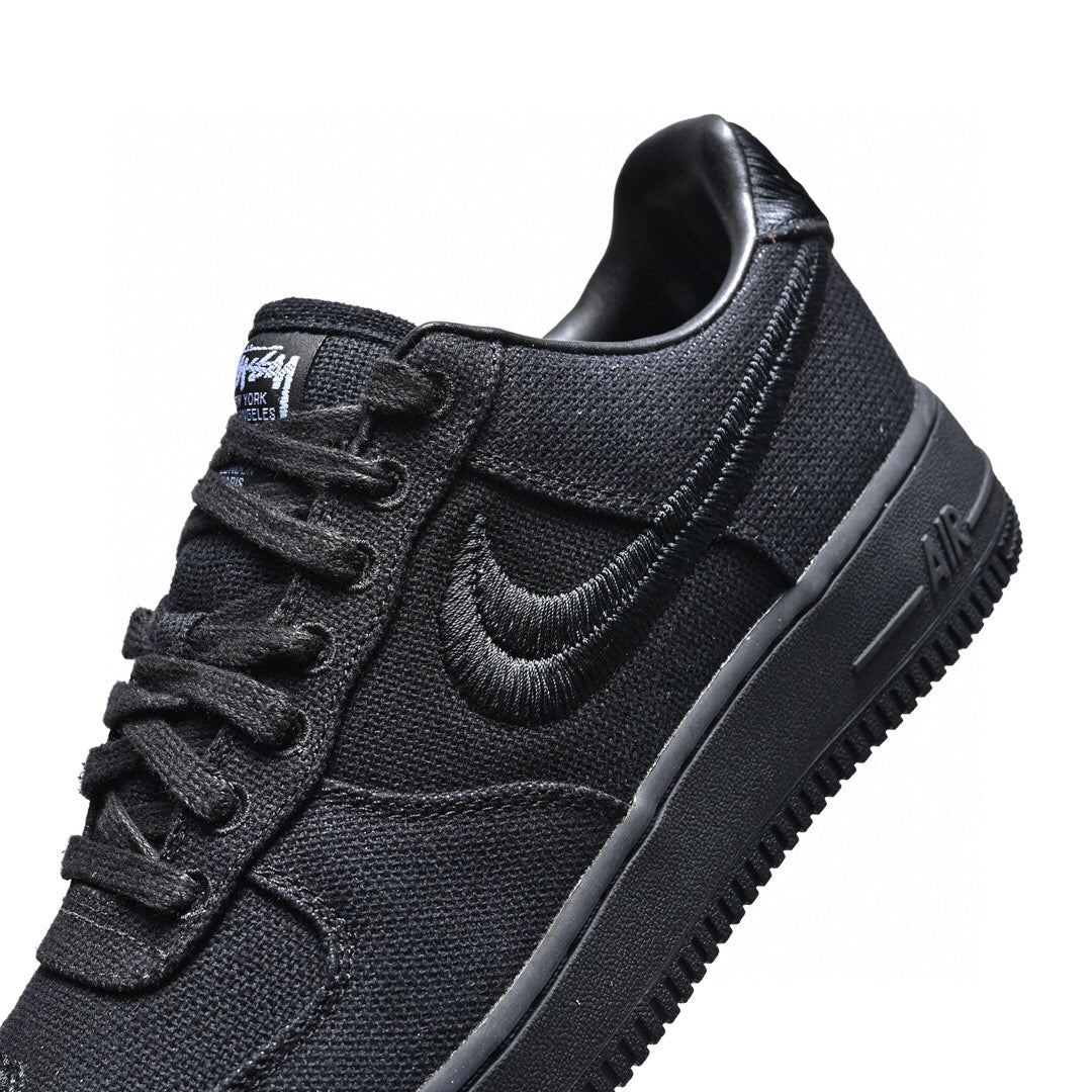 BL - AF1 x Stussy Collaboration Pure Black