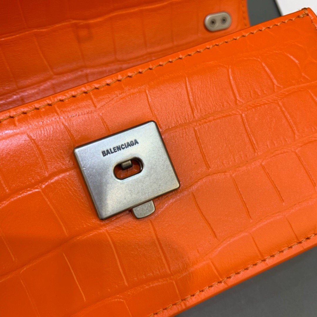 Balen Gossip Small On Chain Shoulder Bag Orange, For Women, Bags 7.4in/19cm