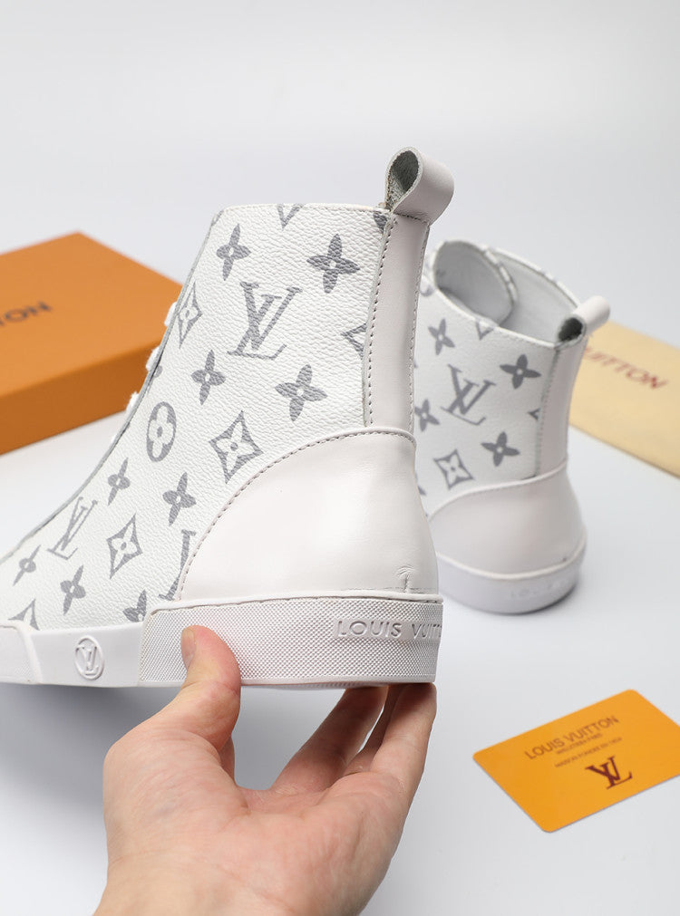 BL - LUV High BLnogram White Boot Sneaker