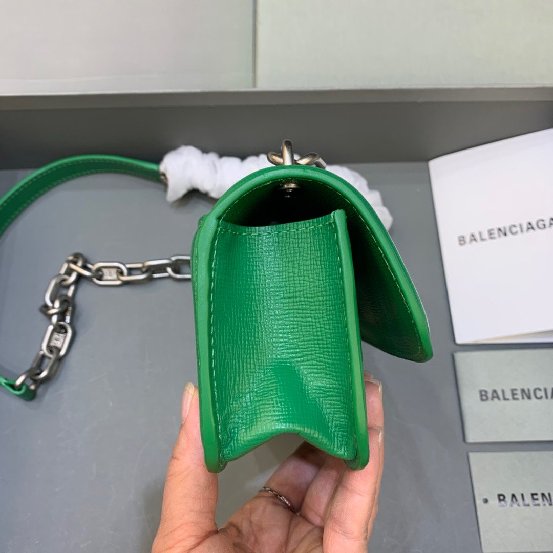 Balen Gossip Small On Chain Shoulder Bag Green, For Women, Bags 7.4in/19cm