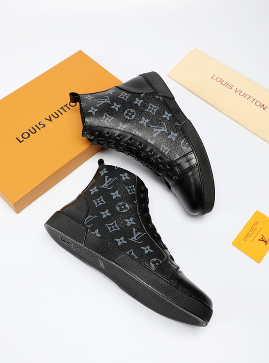 BL - LUV High BLnogram Black Boot Sneaker